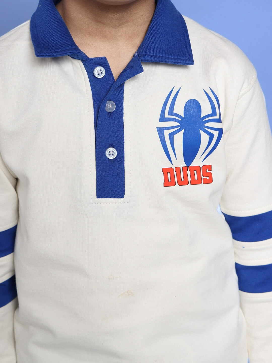 MARVEL CO-ORD SET FOR BOYS & GIRLS (WHITE-ROYAL BLUE)