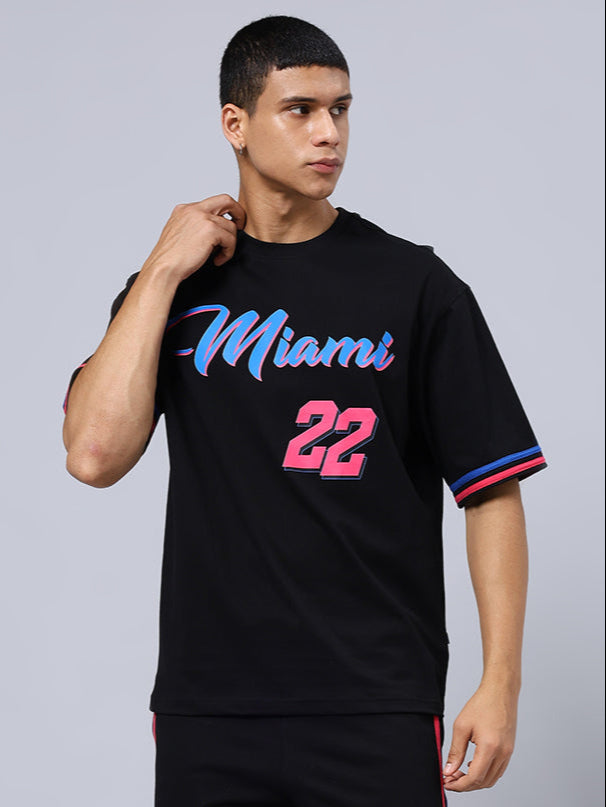 Miami Over-Sized T-Shirt (Black)