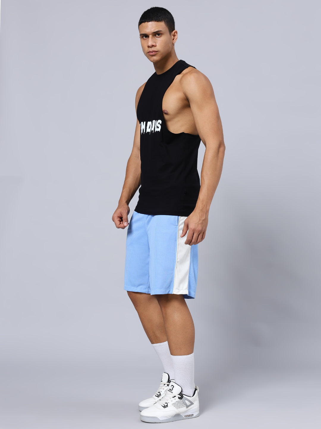 CRUNCH REGULAR FIT SHORTS (BLUE)