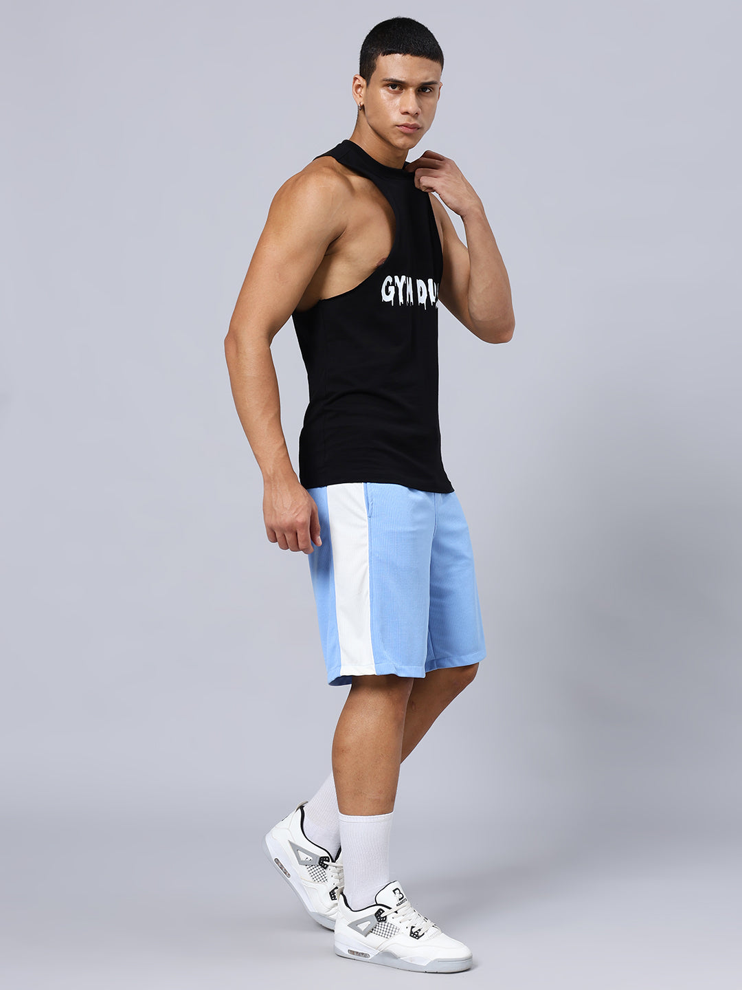 CRUNCH REGULAR FIT SHORTS (BLUE)