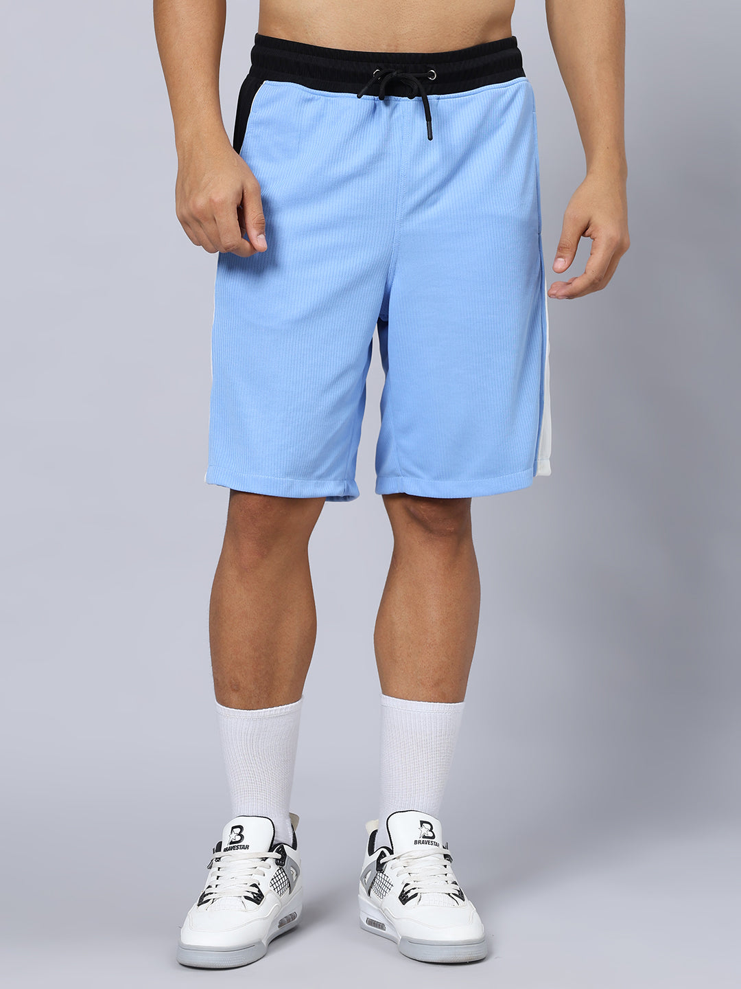 CRUNCH REGULAR FIT SHORTS (BLUE)