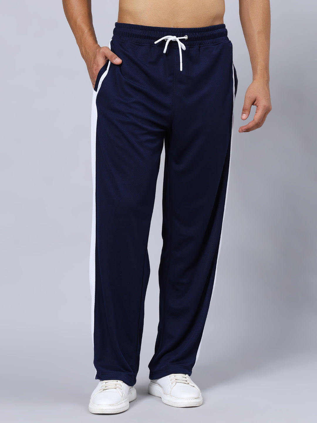 RICH PRIME SIDE STRIPE JOGGERS (NAVY BLUE)