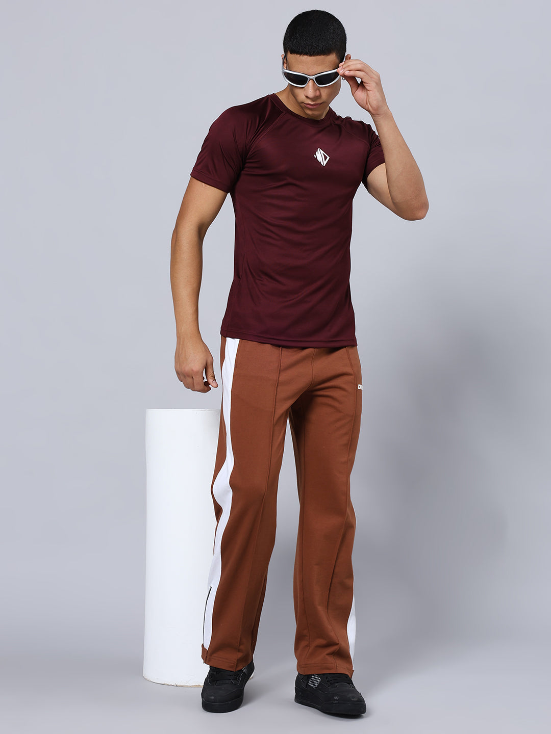 Cristinio Regular Fit T-Shirt (Maroon)