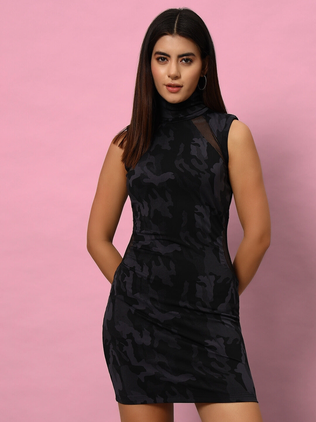 WOMEN'S PASSION DRESS WITH REFLECTOR PIPING (CAMO BLUE)