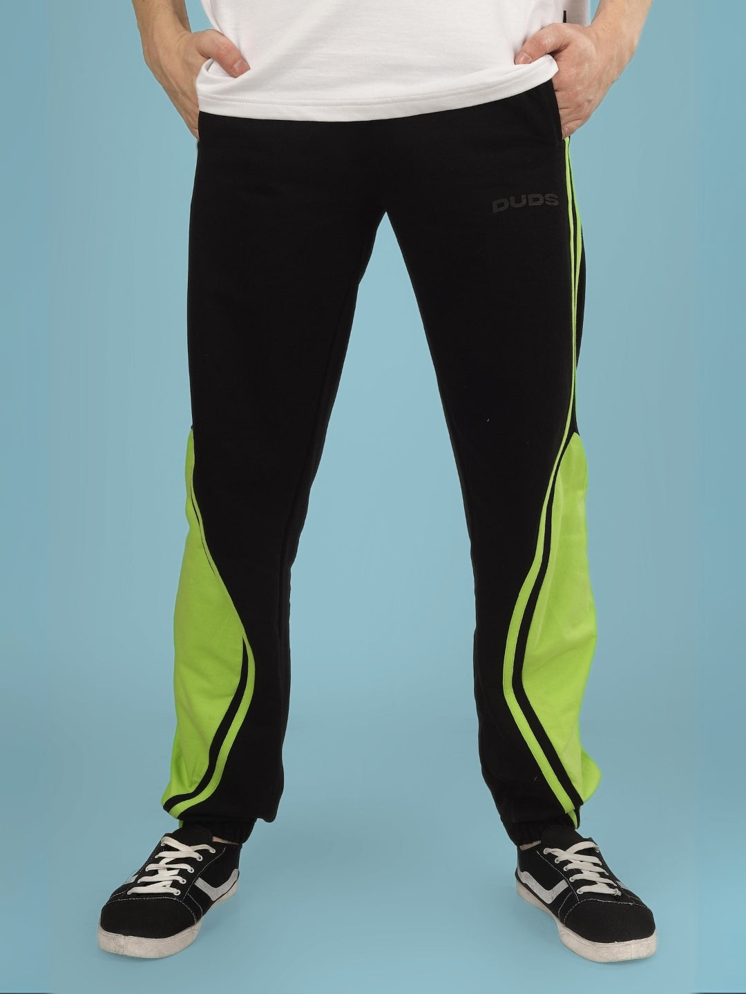 VECTOR BAGGY JOGGERS (BLACK-NEON)