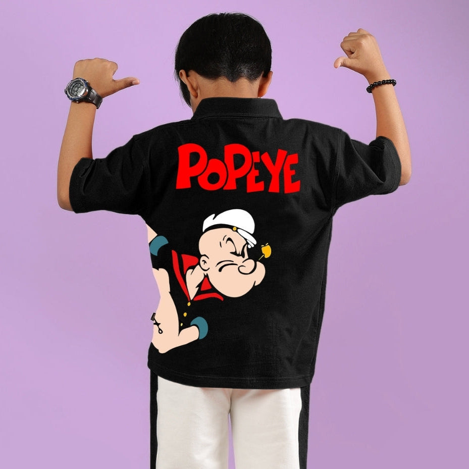 POWER KIDS SHIRT FOR BOYS & GIRLS (BLACK)