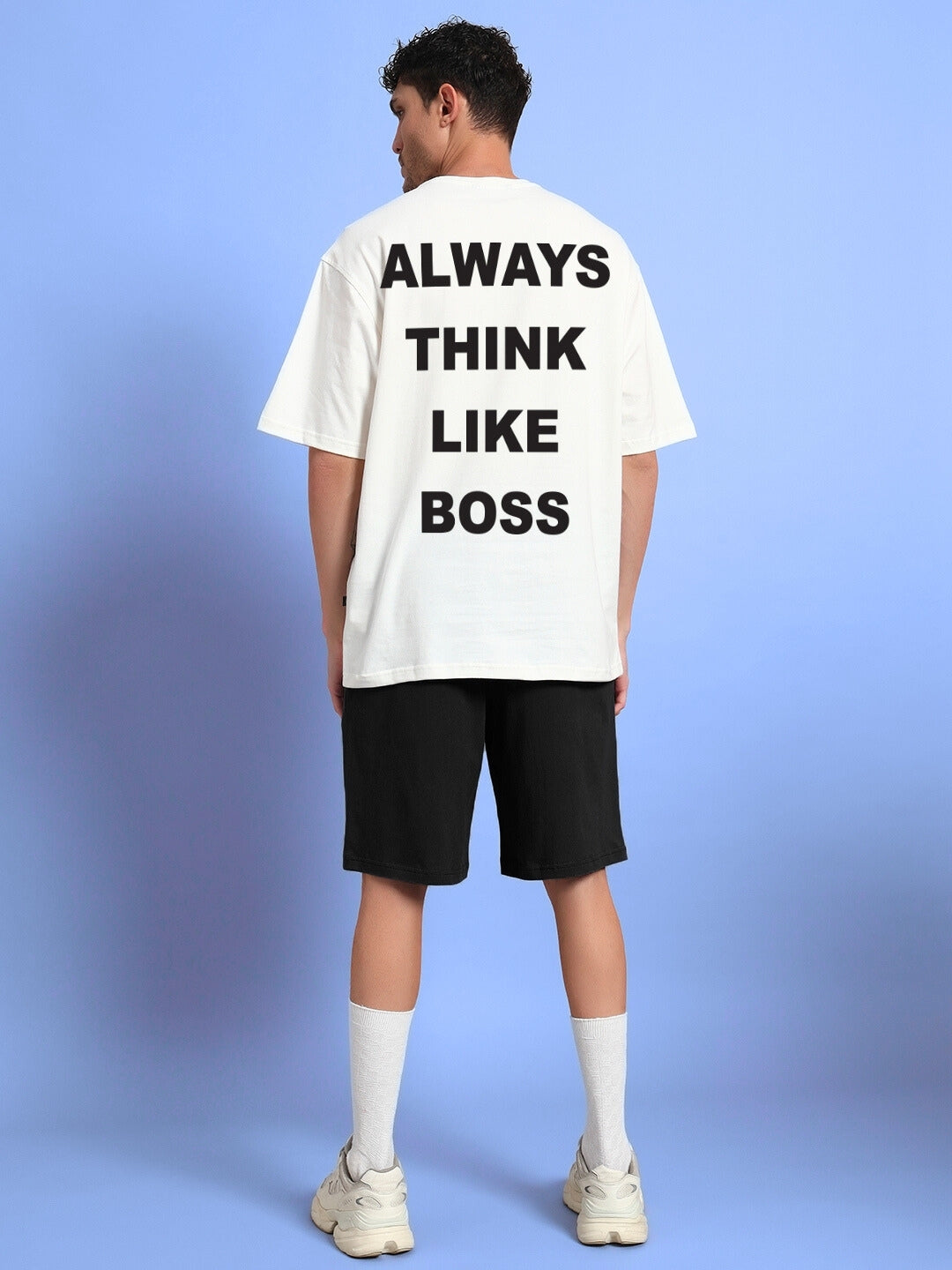 THINK BIG BUNNY TOONS CO-ORD SET (OFF WHITE BLACK)
