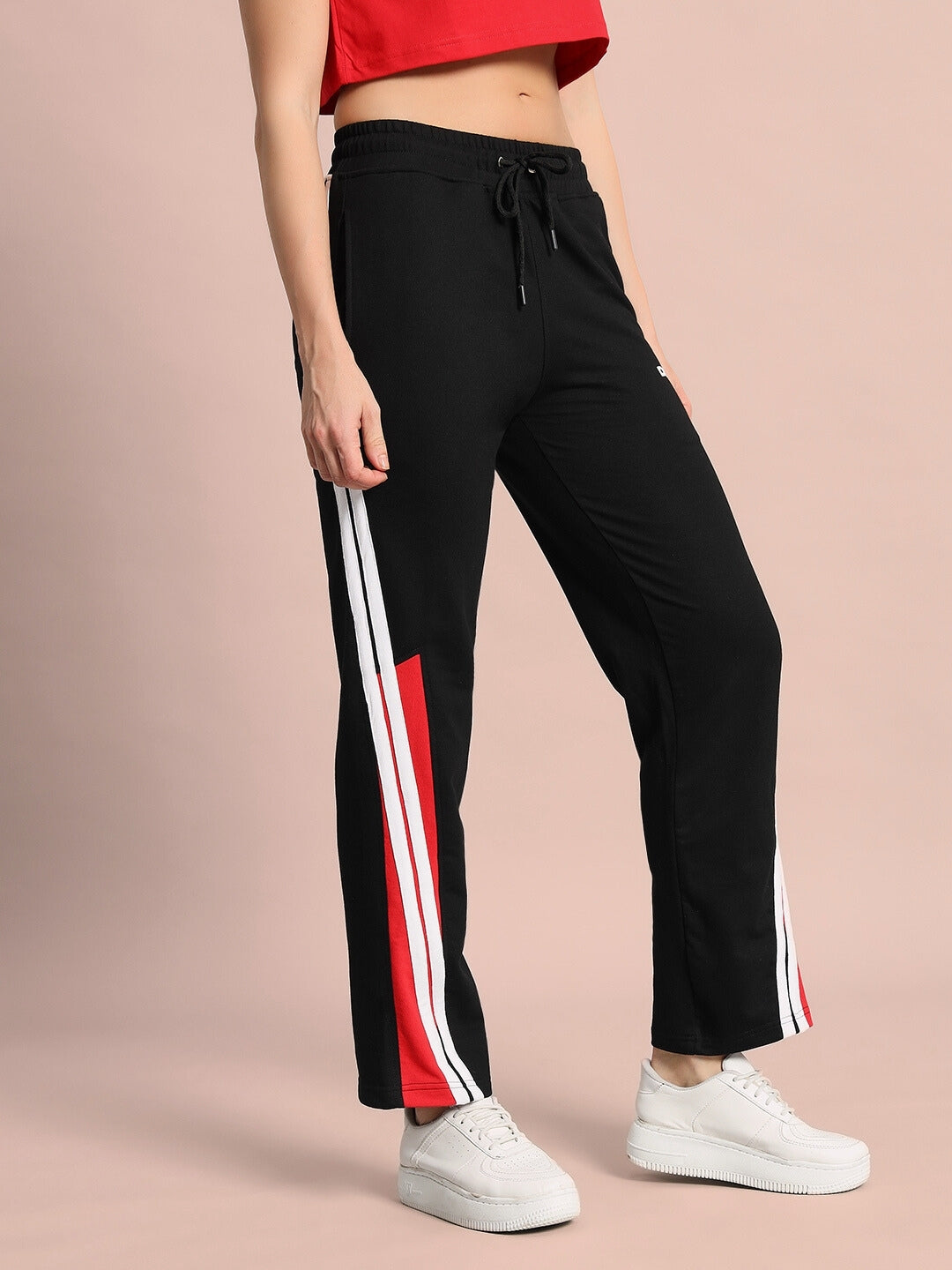 WOMEN'S TORNADO JOGGERS (BLACK RED)