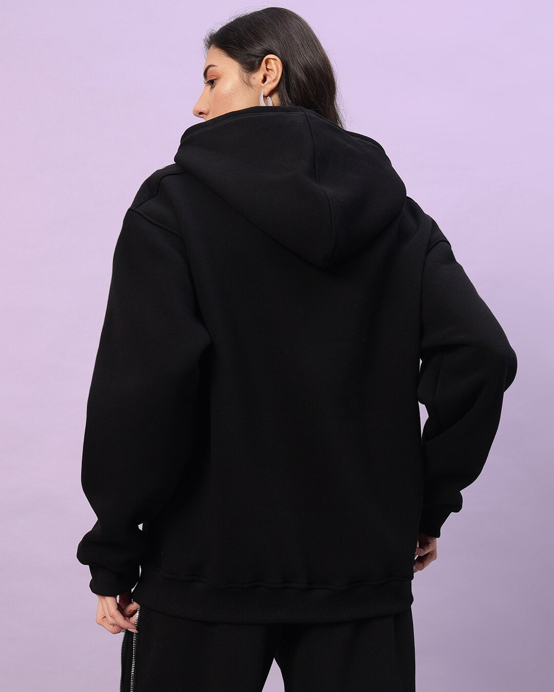 WOMEN'S LIMITLESS FEECE REFLECTOR HOODIE (BLACK)
