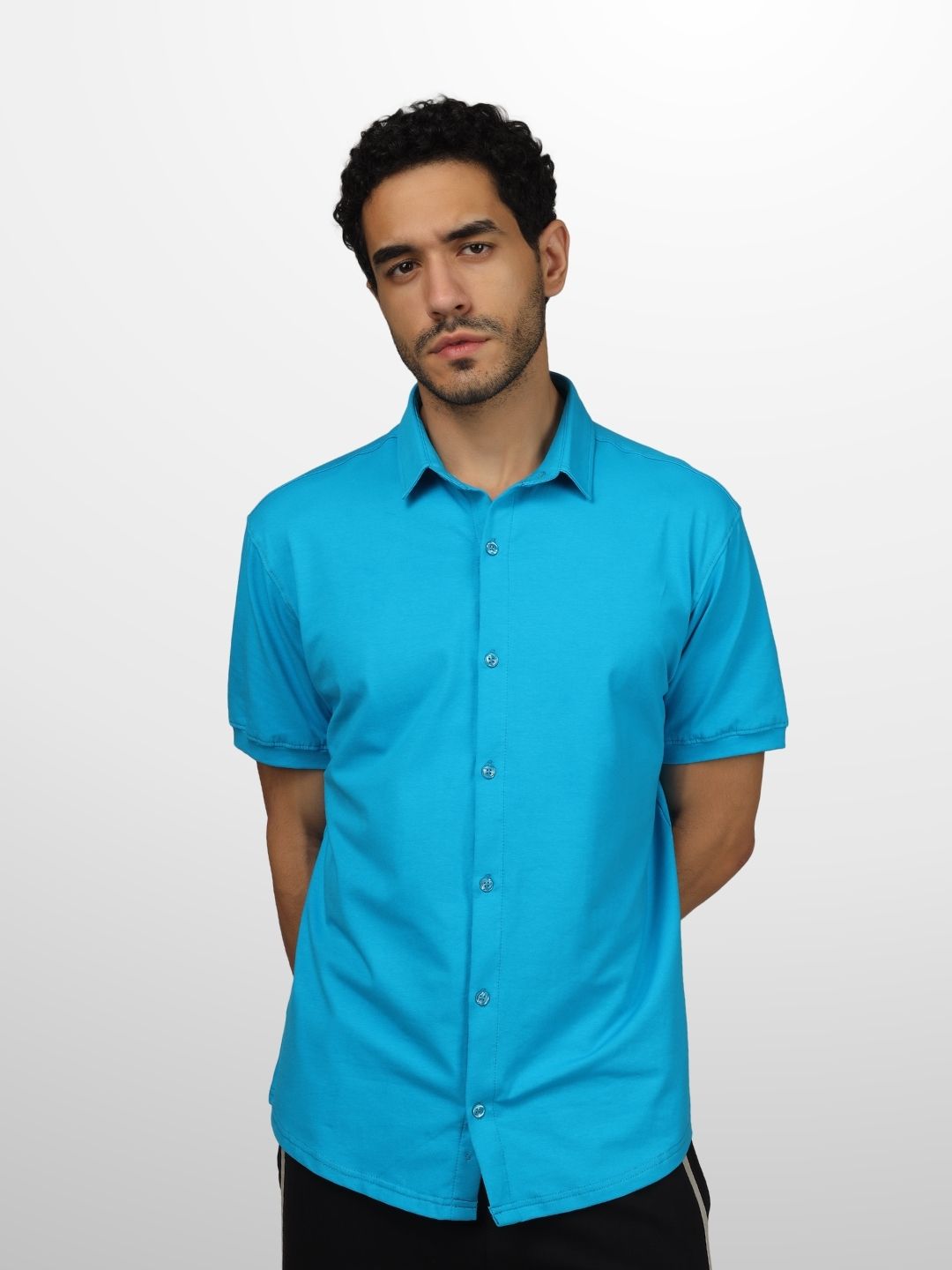 Noir Turquoise Blue Shirt - Wearduds