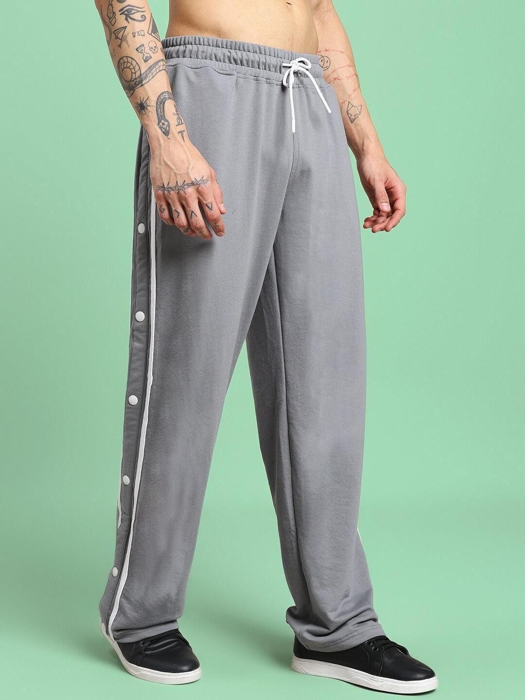 CONTRAST PANEL JOGGER (GREY)