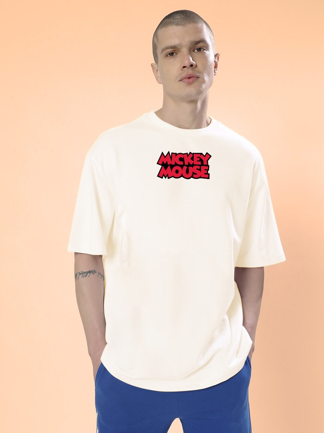Duds Mouse Over-Sized T-Shirt (Off White)