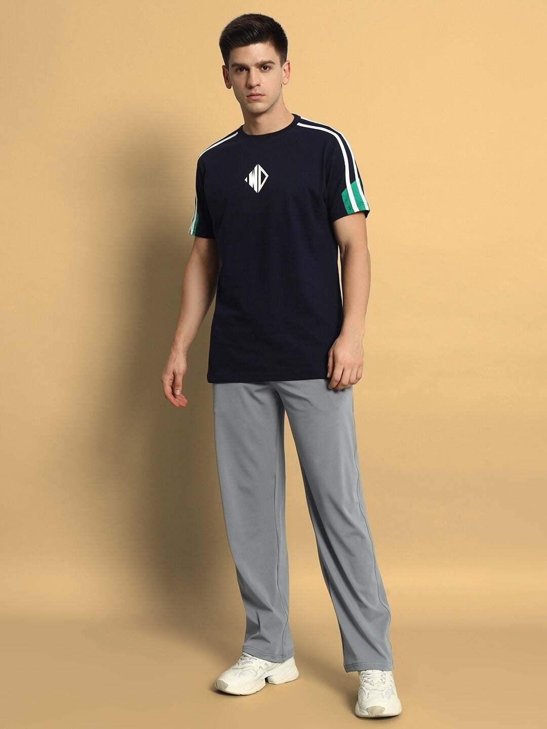 PRIMA REGULAR T-SHIRT (NAVY BLUE-GREEN)