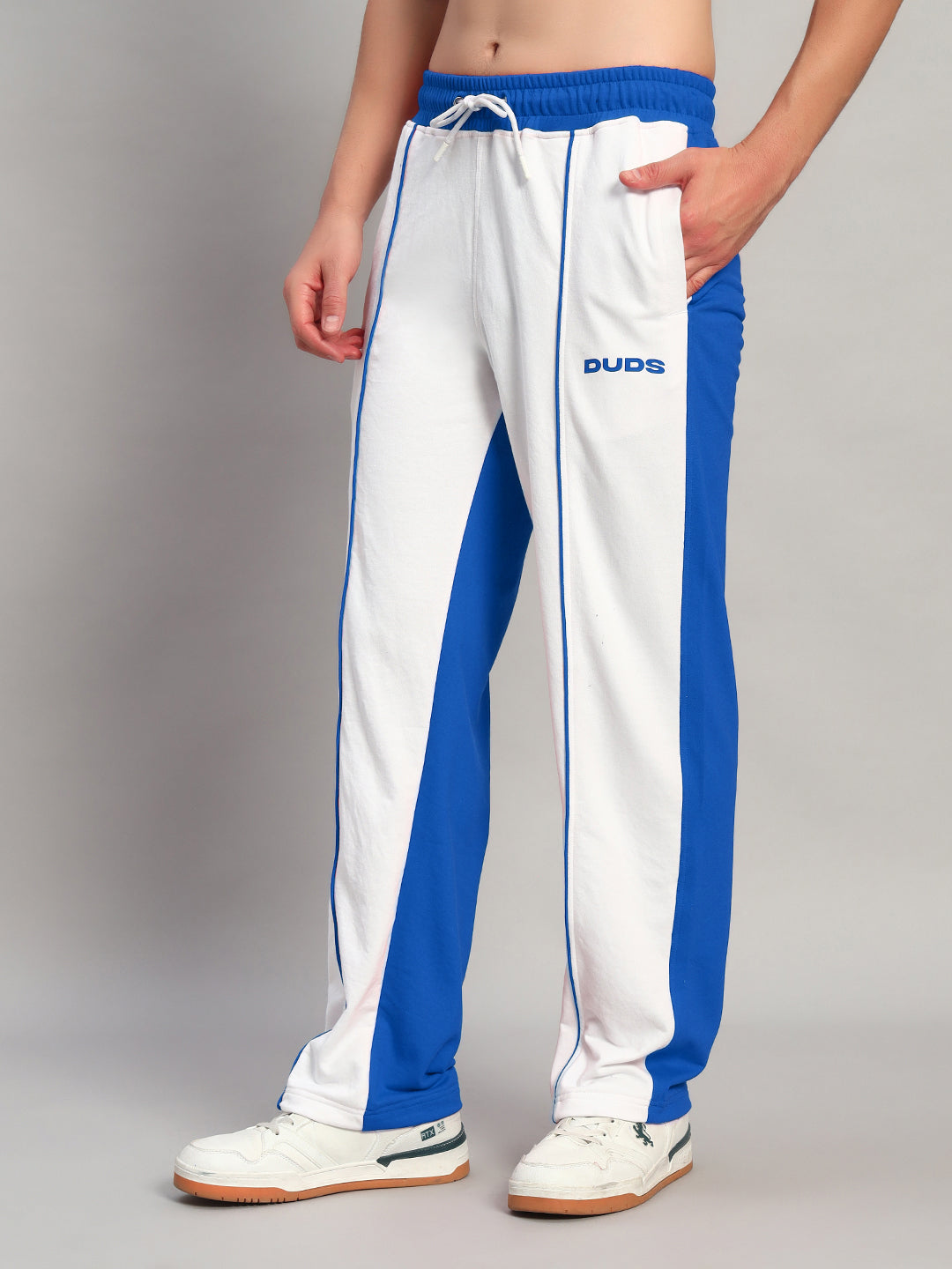 LAGOON RELAXED FIT JOGGERS (WHITE BLUE)