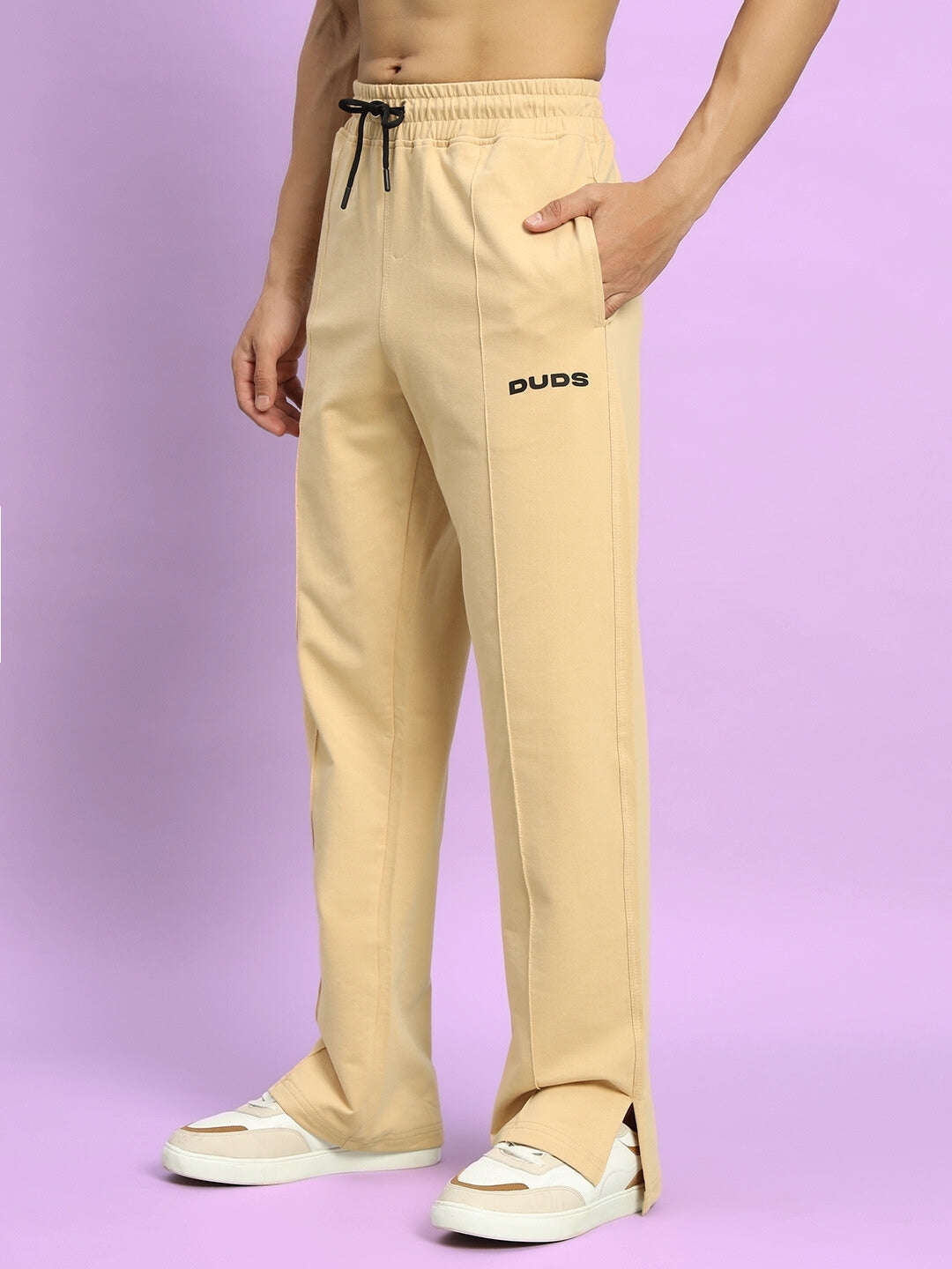 ZION SIDE SLIT JOGGERS (BEIGE)