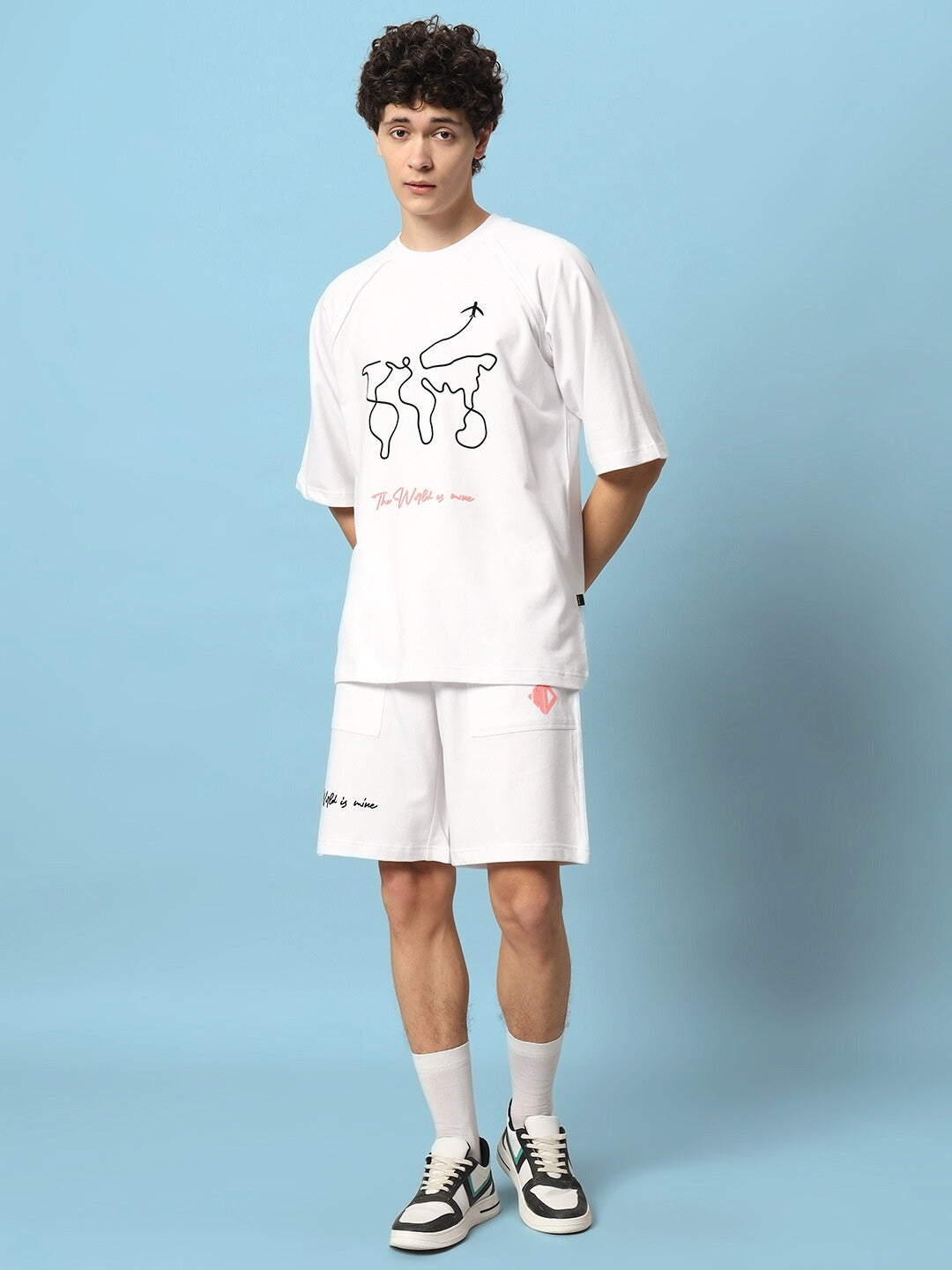The World Is Mine Printed Co-Ord Set (White)