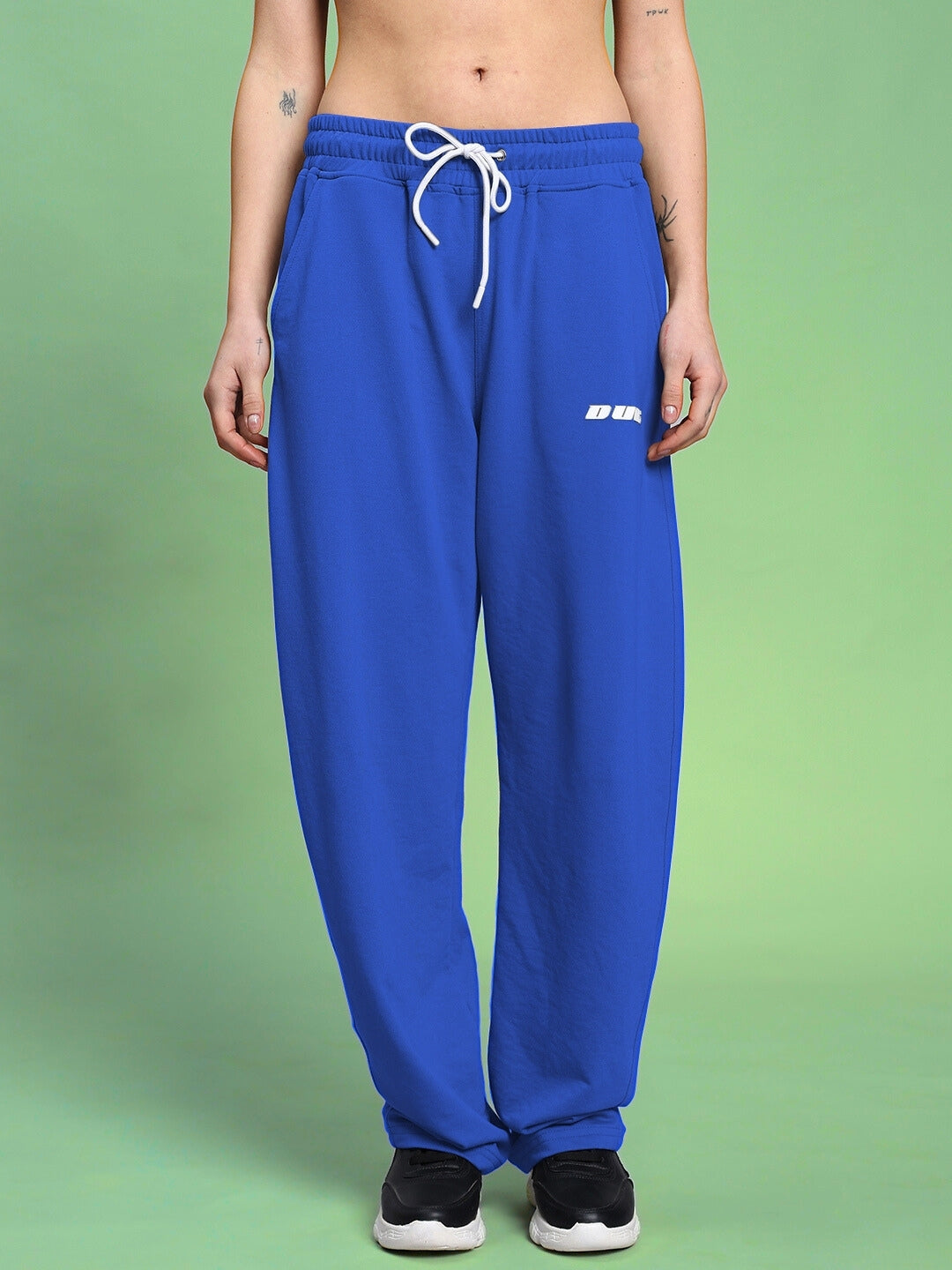 WOMEN'S LIA CO-ORD SET (BLACK-R BLUE)