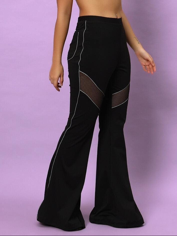 WOMEN'S VICTORIA BOOT CUT REFLECTOR PANT (BLACK)