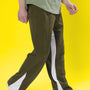 FLOPPY FLARED CONTRAST JOGGERS (OLIVE GREEN)