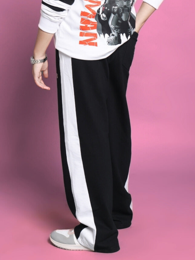 SIDE SEAM BAGGY JOGGER FOR BOYS & GIRLS (BLACK)