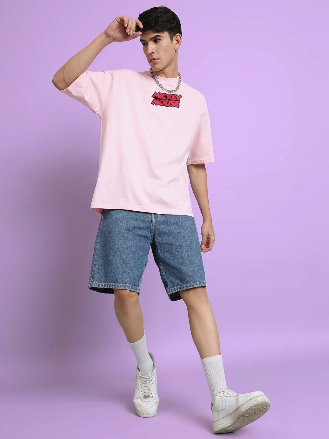 Duds Mouse Over-Sized T-Shirt (Pink)