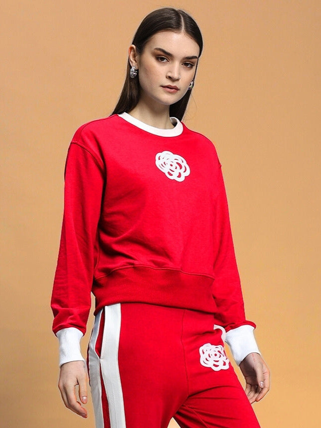 WOMEN'S JESSFLICK RELAXED FIT SWEATSHIRT (RED)