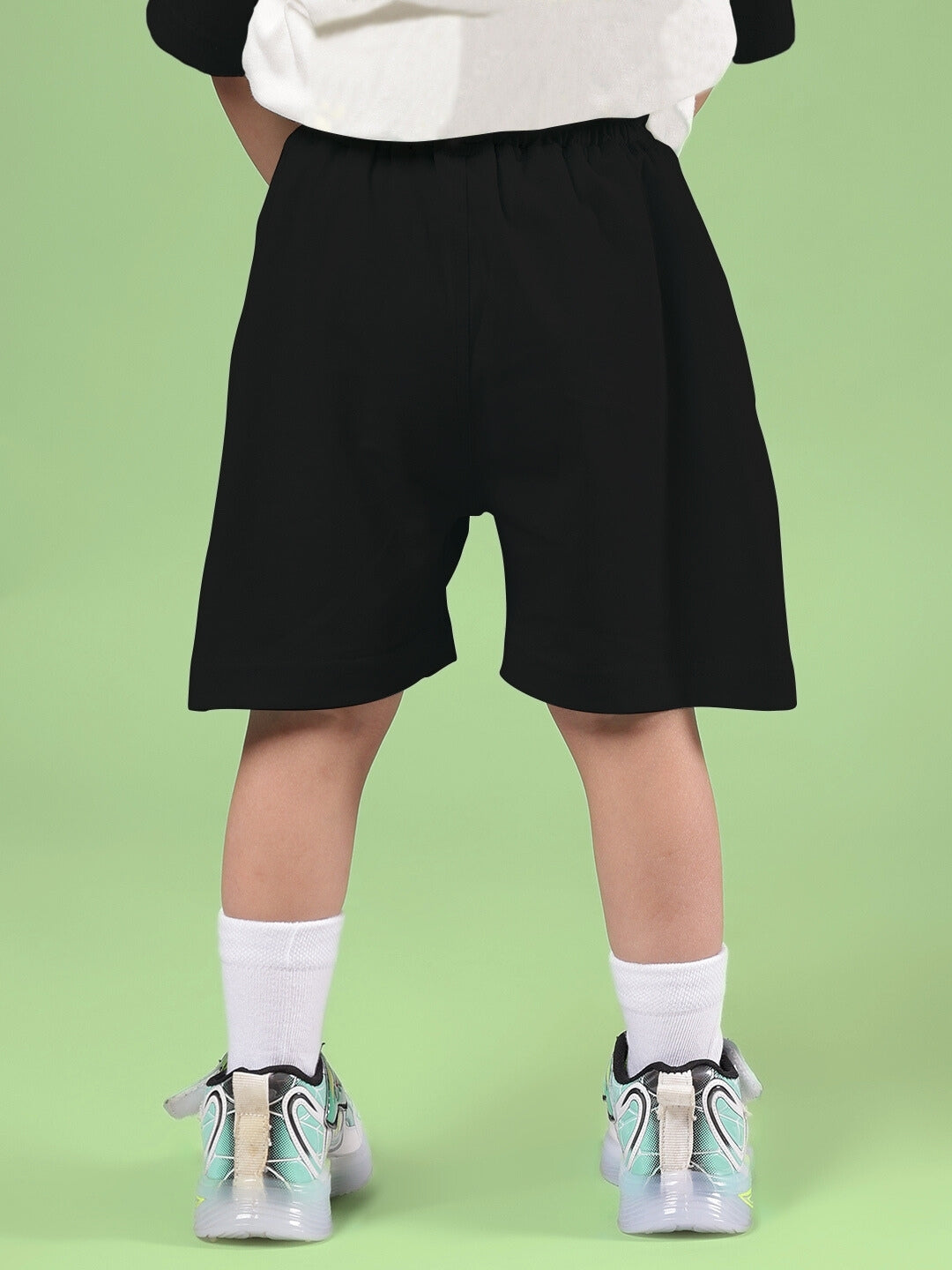 STYLISH ROBOT SHORTS FOR BOYS & GIRLS (BLACK)