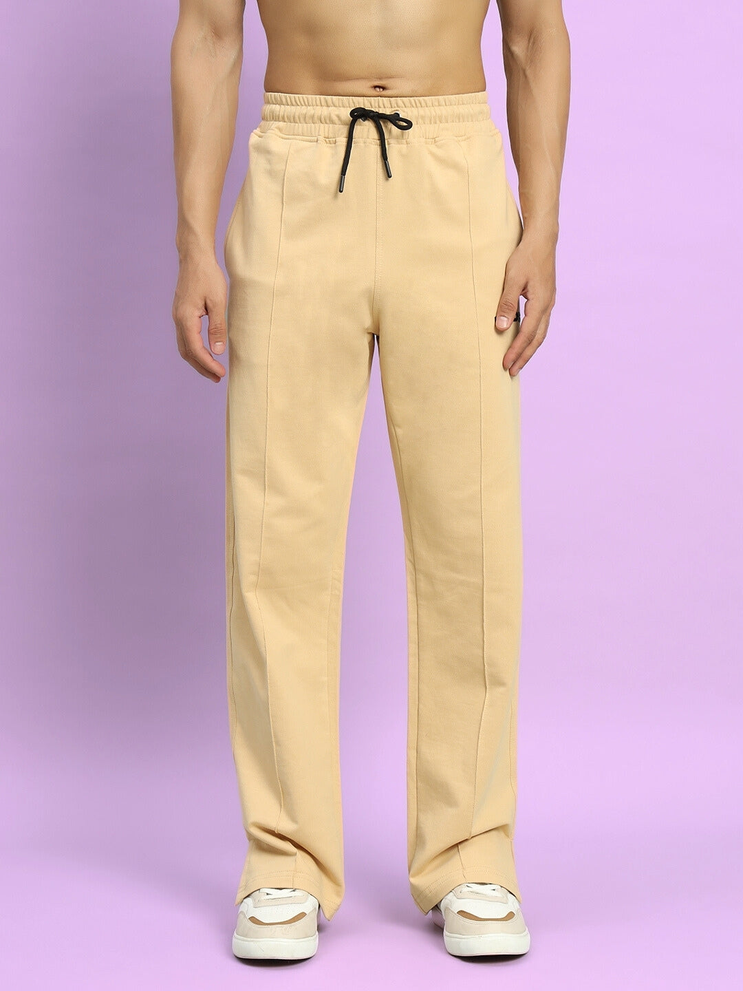 ZION SIDE SLIT JOGGERS (BEIGE)