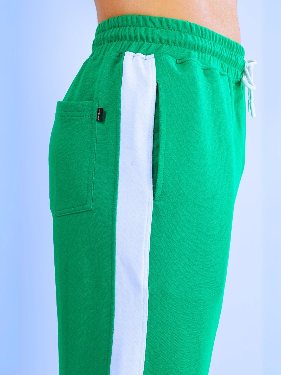 SIDE SEAM BAGGY JOGGER (GREEN)