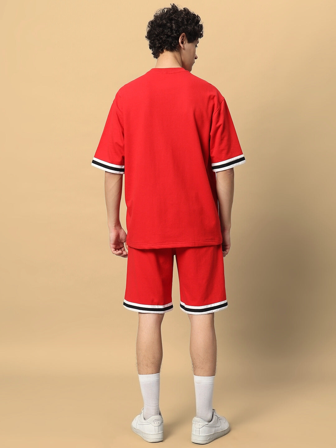 Paradise Colorblock  Co-Ord Set (Red)