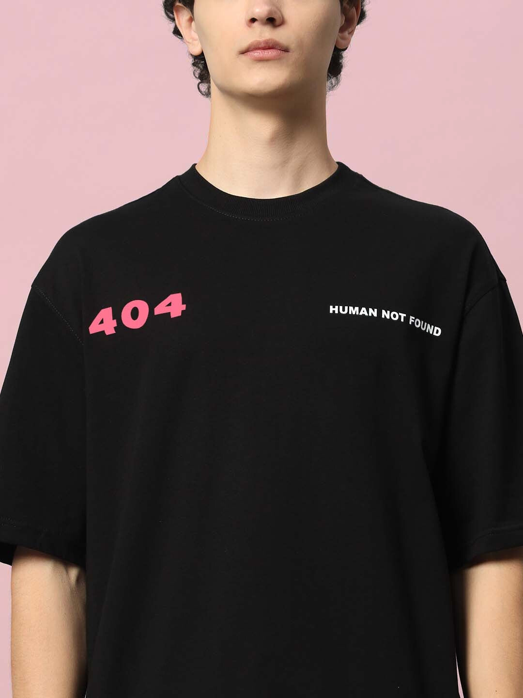 404 Error Over-Sized T-Shirt (Black)