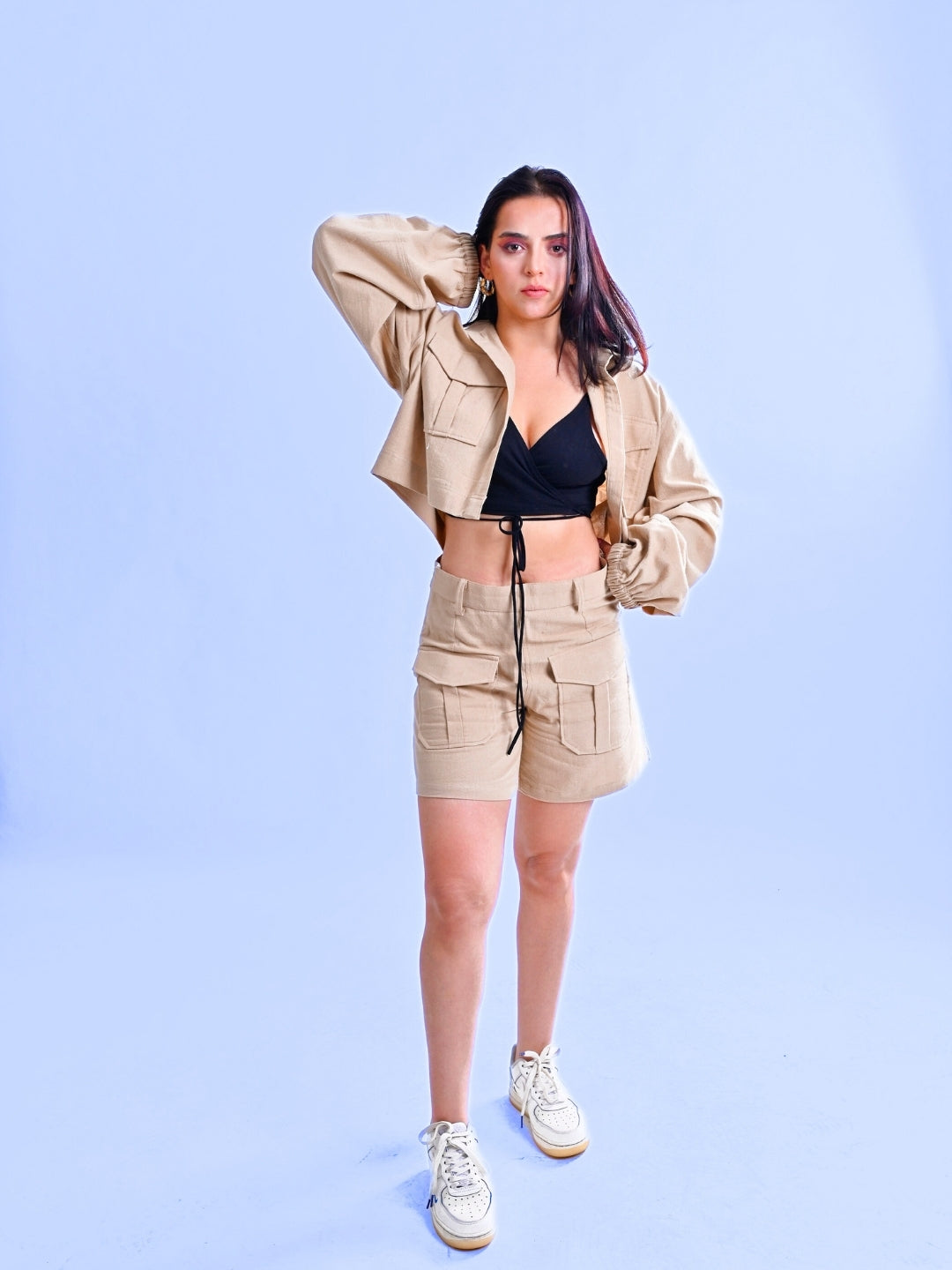 Women's Balloon Sleeve Co-Ord Set