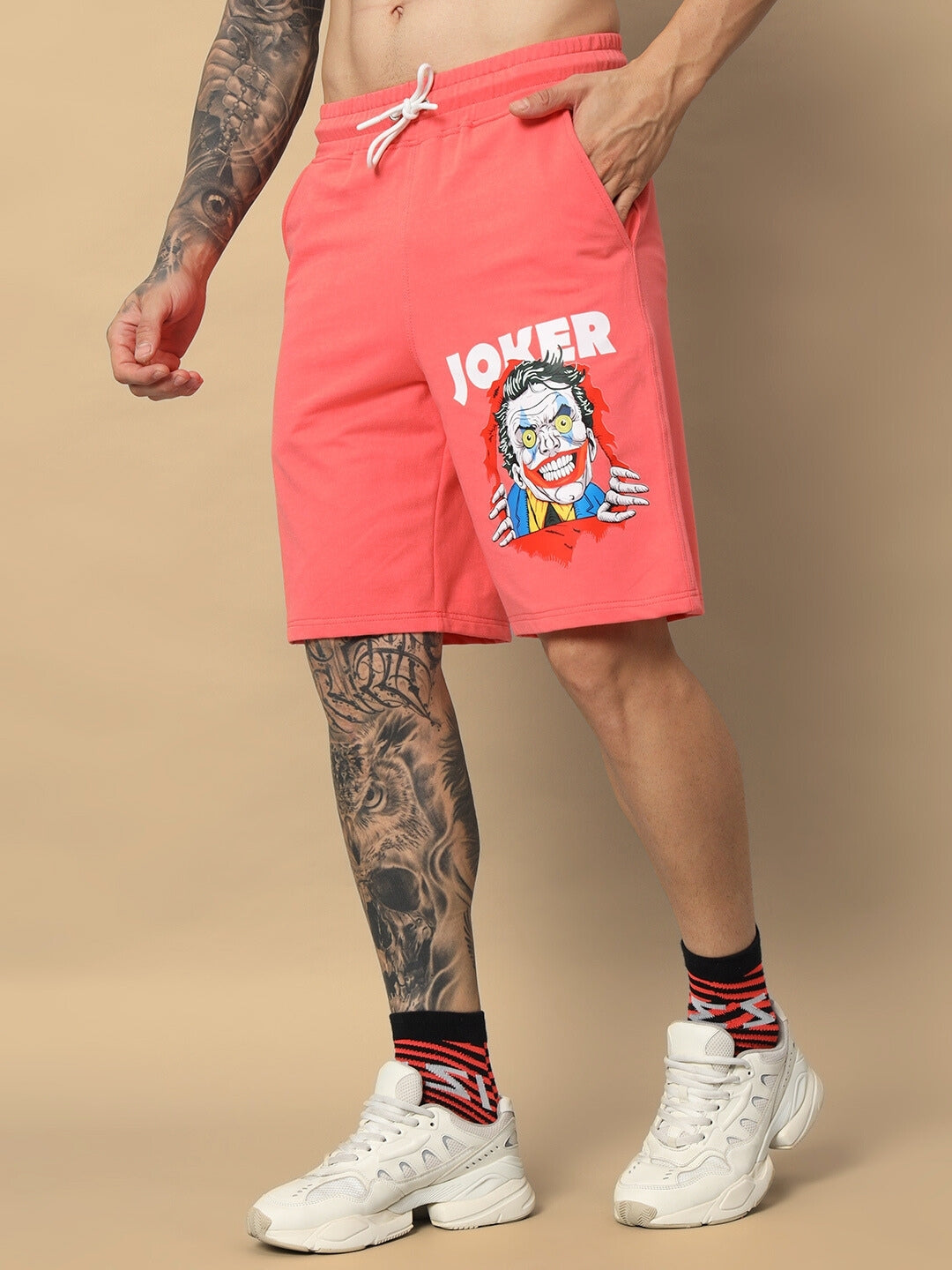 Joker Regular Fit Shorts (Pantone Peach)