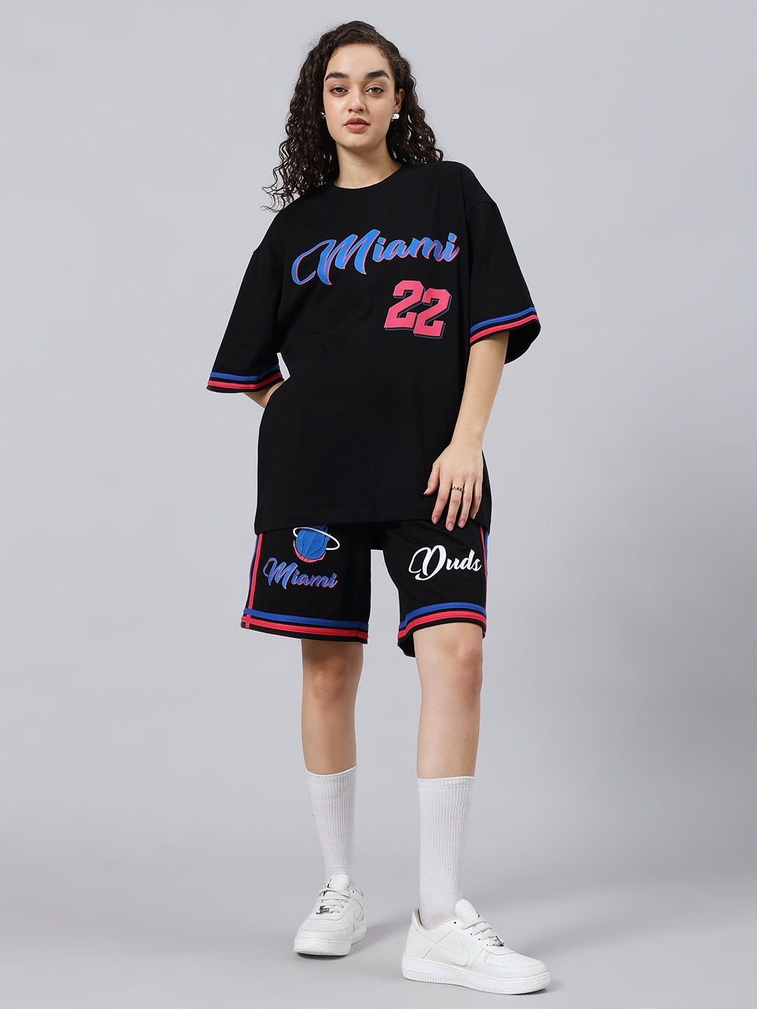 WOMEN'S MIAMI COLORBLOCK CO-ORD SET (BLACK)