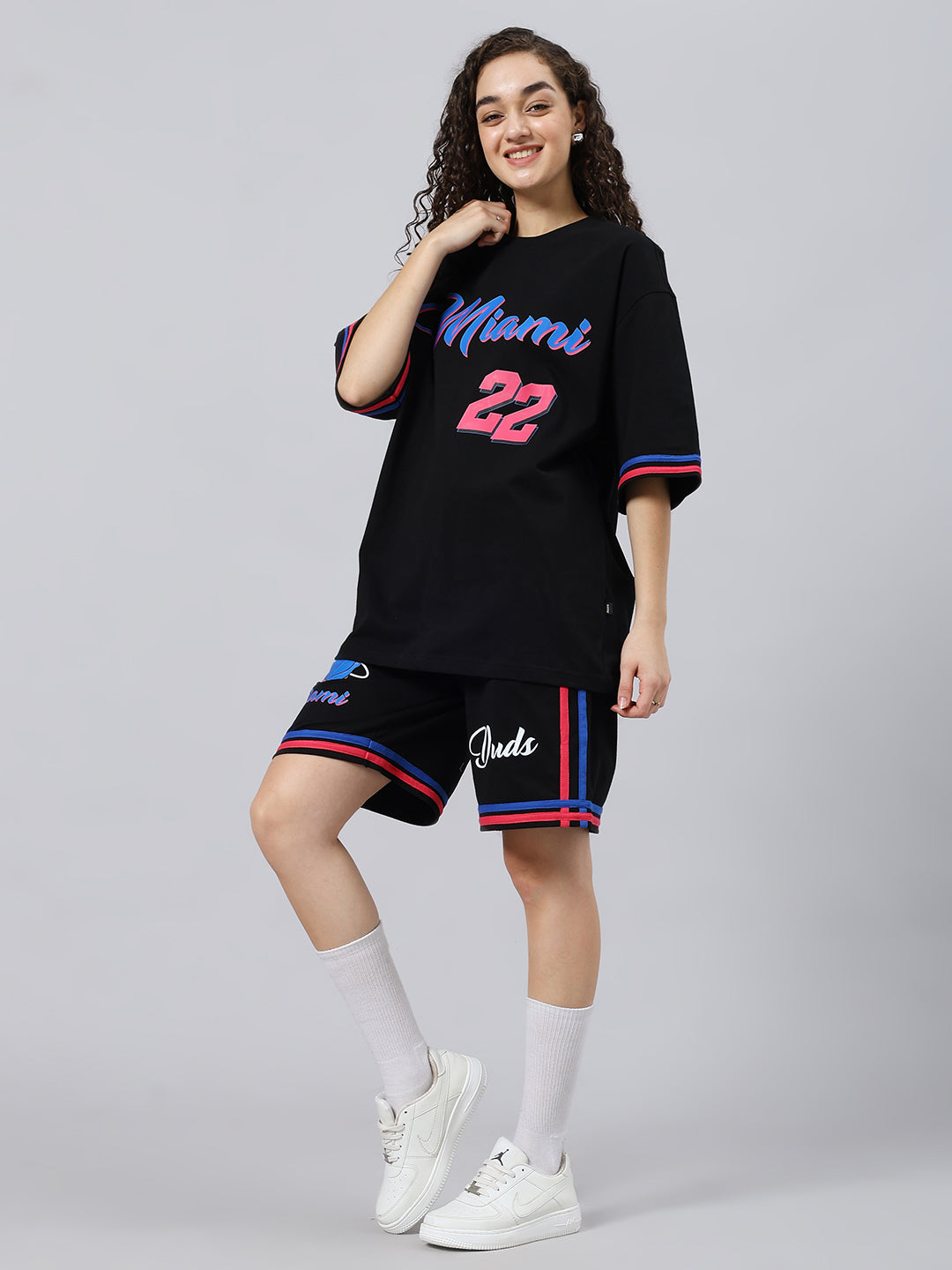 WOMEN'S MIAMI COLORBLOCK CO-ORD SET (BLACK)