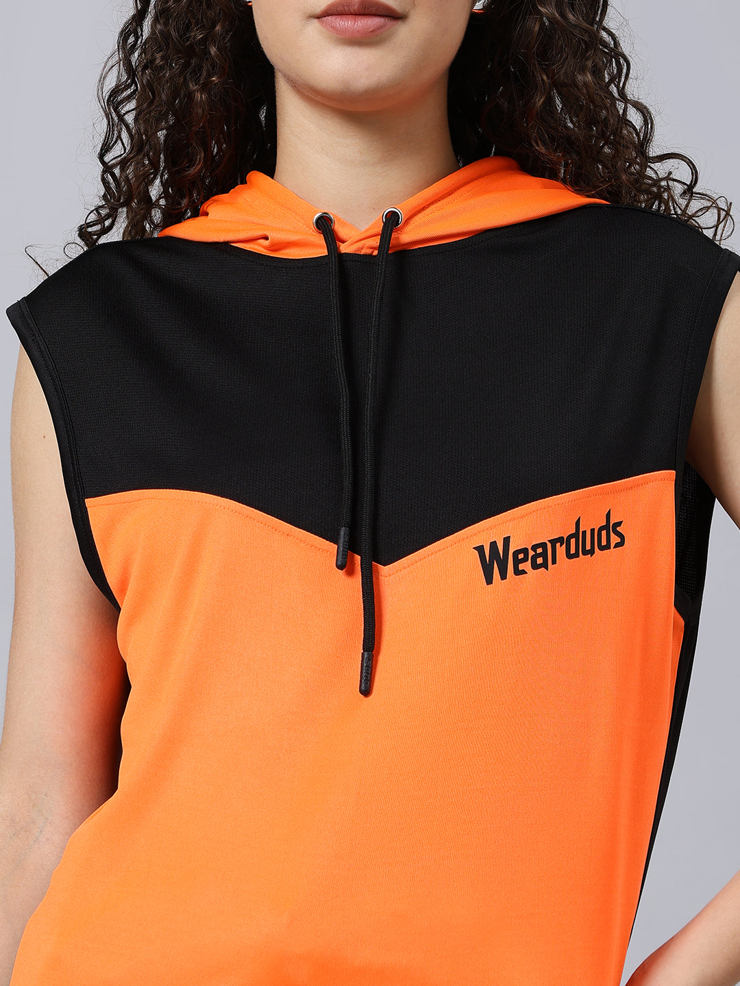 WOMEN'S FRANKY GYM CO-ORD SET (ORANGE BLACK)