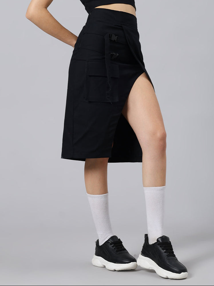WOMEN'S COOKSEY DESIGNER SKIRT (BLACK)