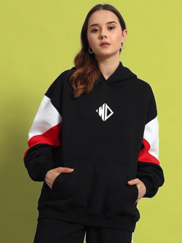 WOMEN'S BRIO COLORBLOCK HOODIE BLACK