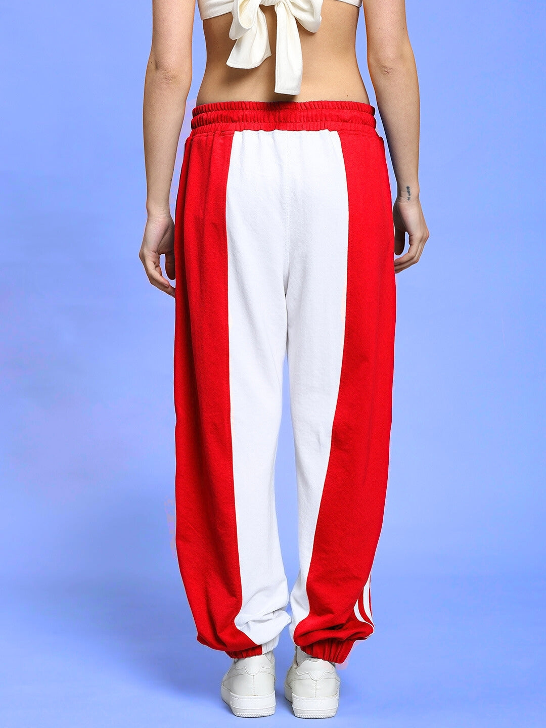 WOMEN'S BALMY RELAXED FIT JOGGER (RED-WHITE)