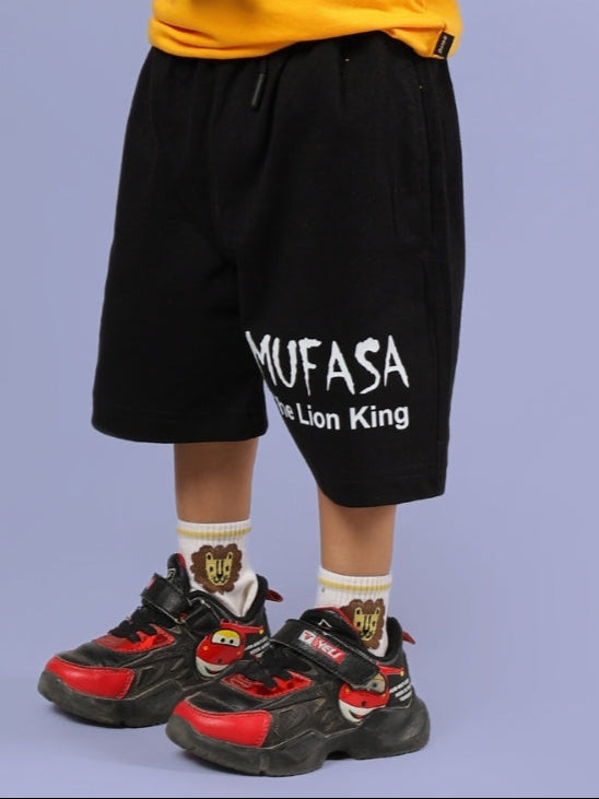 MUFASA SHORTS FOR BOYS & GIRLS (BLACK)