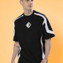 RUGBY OVER-SIZED T-SHIRT (BLACK-WHITE)