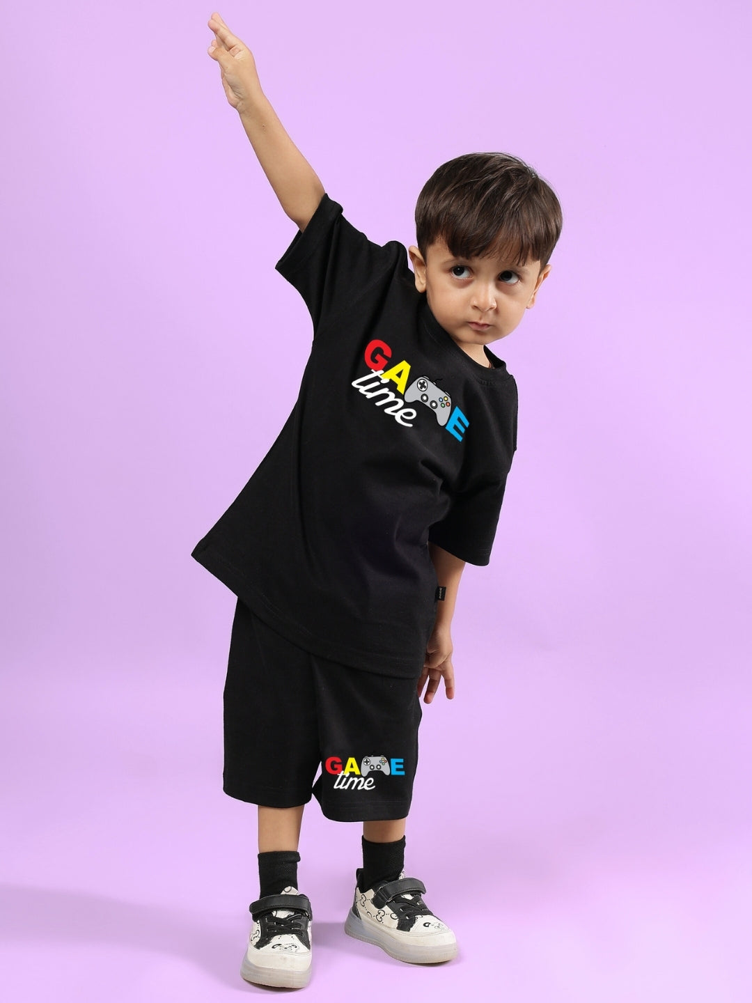 GAME FINISHER CO-ORD FOR BOYS & GIRLS (BLACK)