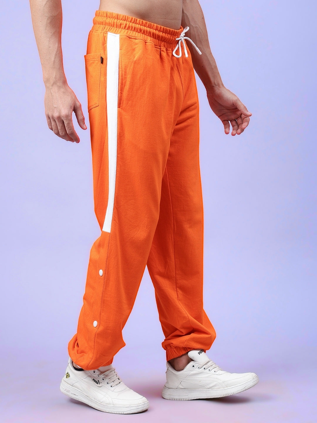 HIGH POINT CONTRAST JOGGERS (ORANGE-WHITE)