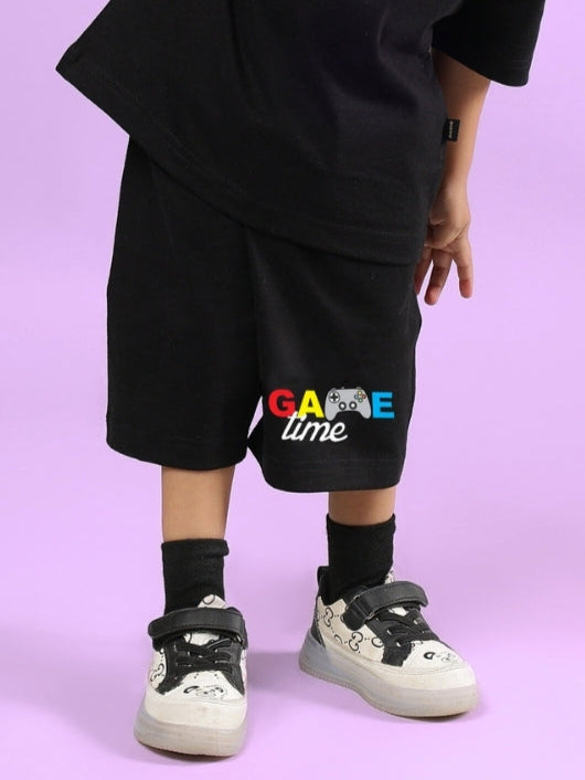 GAME FINISHER SHORTS FOR BOYS & GIRLS (BLACK)