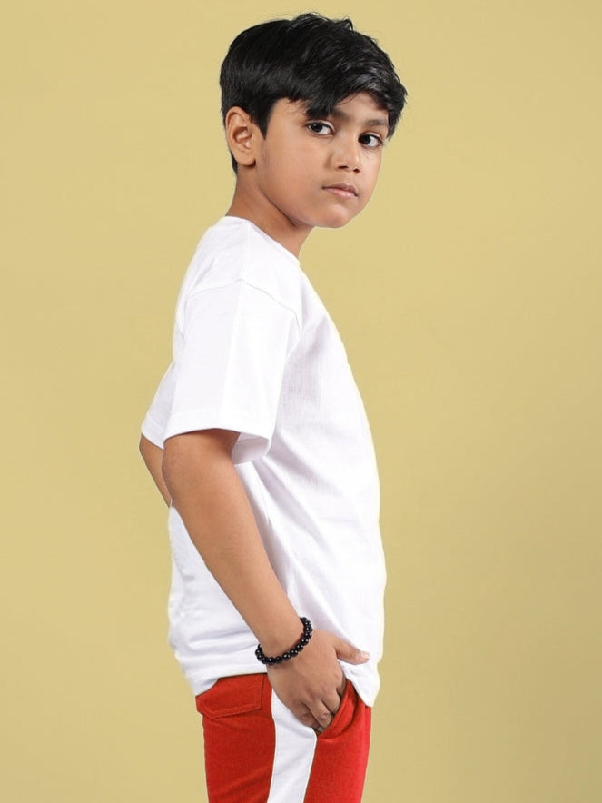 SKATER BANANA T-SHIRT FOR BOYS & GIRLS (WHITE)