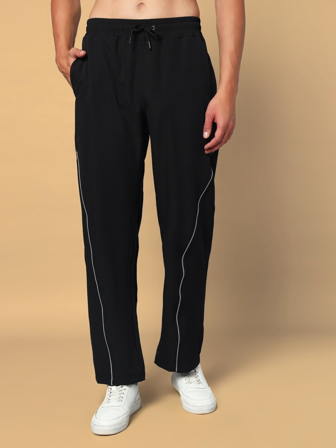 Loco Reflector Parachute Cargo Pants (Black)