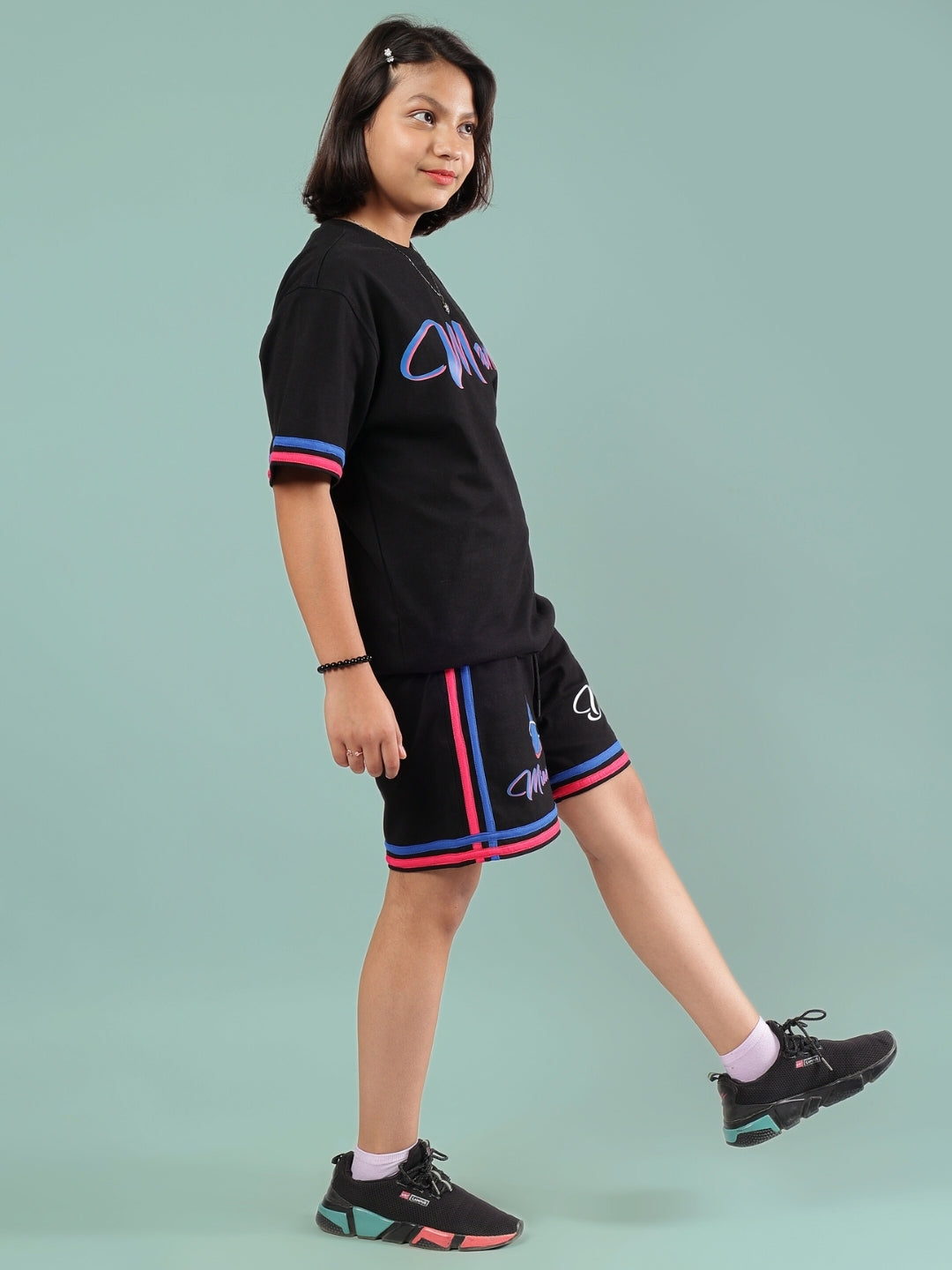 MIAMI CO-ORD FOR BOYS & GIRLS (BLACK)