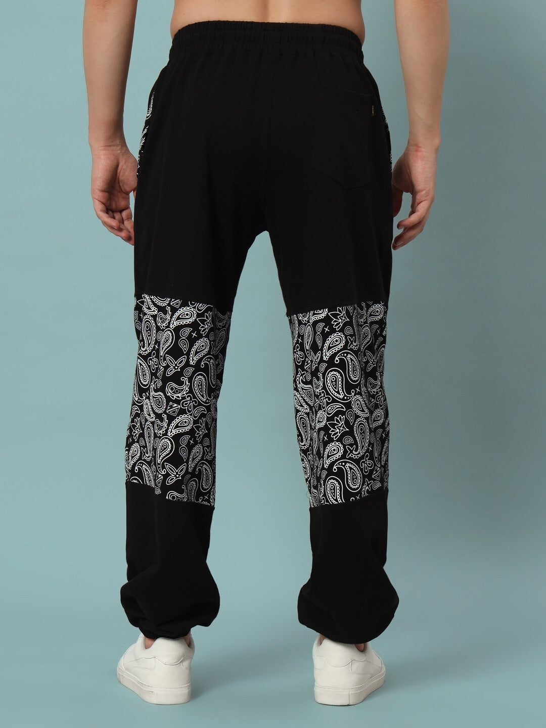 MOSAIC BAGGY JOGGERS (BLACK)