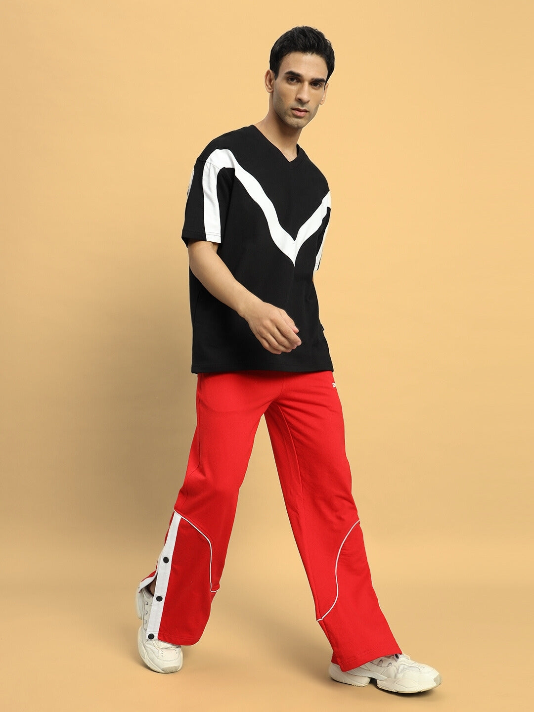 EDDIE CONTRAST JOGGERS (RED)