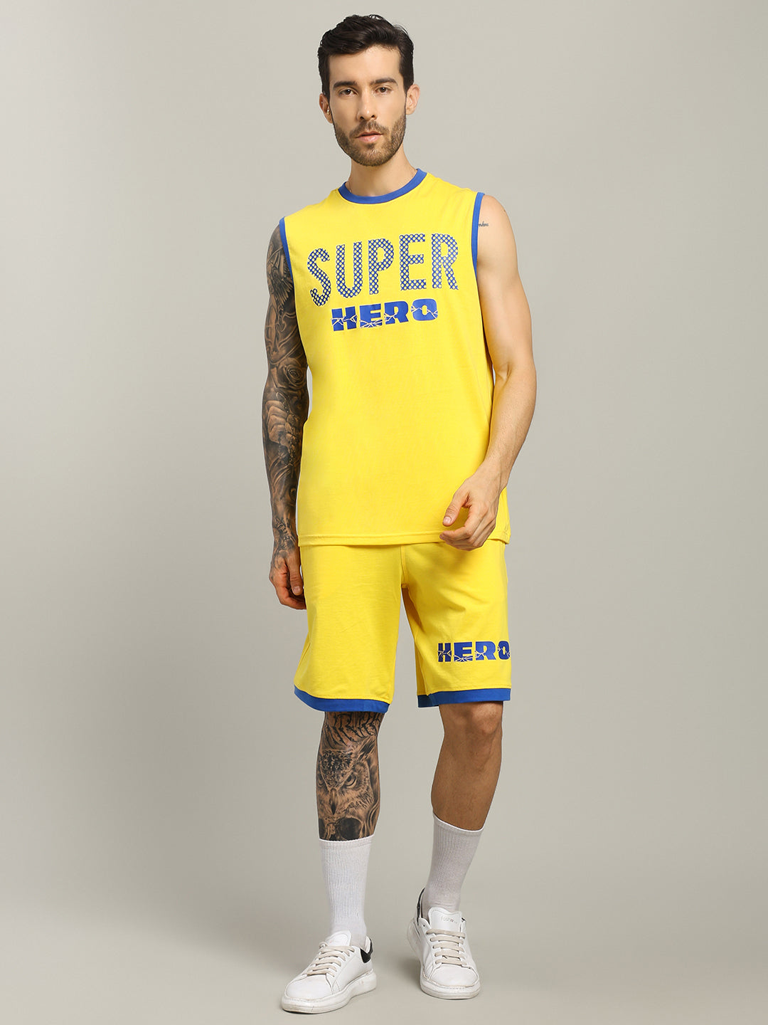 SUPER HERO CO-ORD SET (YELLOW)